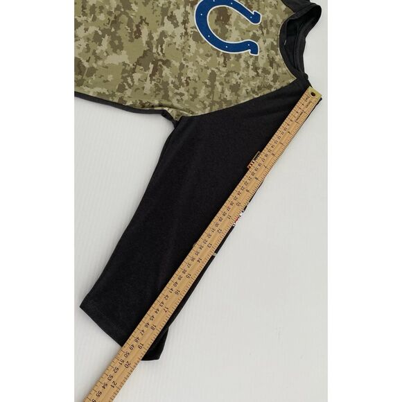 Nike Indianapolis Colts Shirt Youth Sz M Camo Salute to Service Athletic Dri Fit - Picture 6 of 9